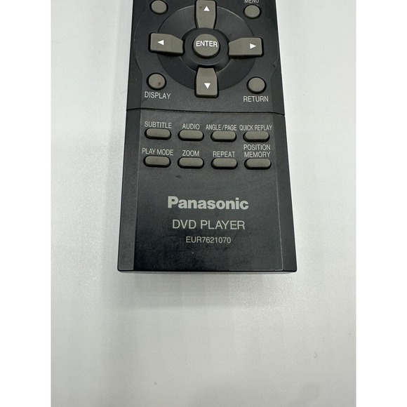 Genuine Panasonic EUR7621070 DVD Player Remote Control - Picture 2 of 3